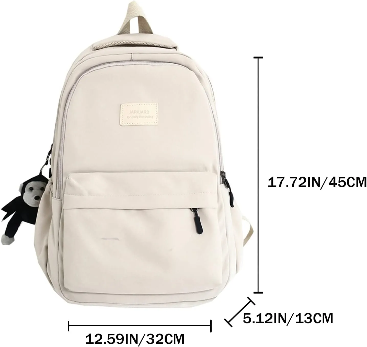 Aesthetic Backpack Cute Backpack for School College Backpack Large Capacity Bookbags for Girls Women Students Casual Travel Daypacks Solid Color(Green)