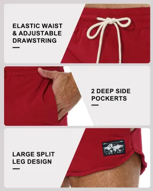 AIMPACT Men's Athletic Shorts Bodybuilding Workout Cotton Gym Shorts with Pockets