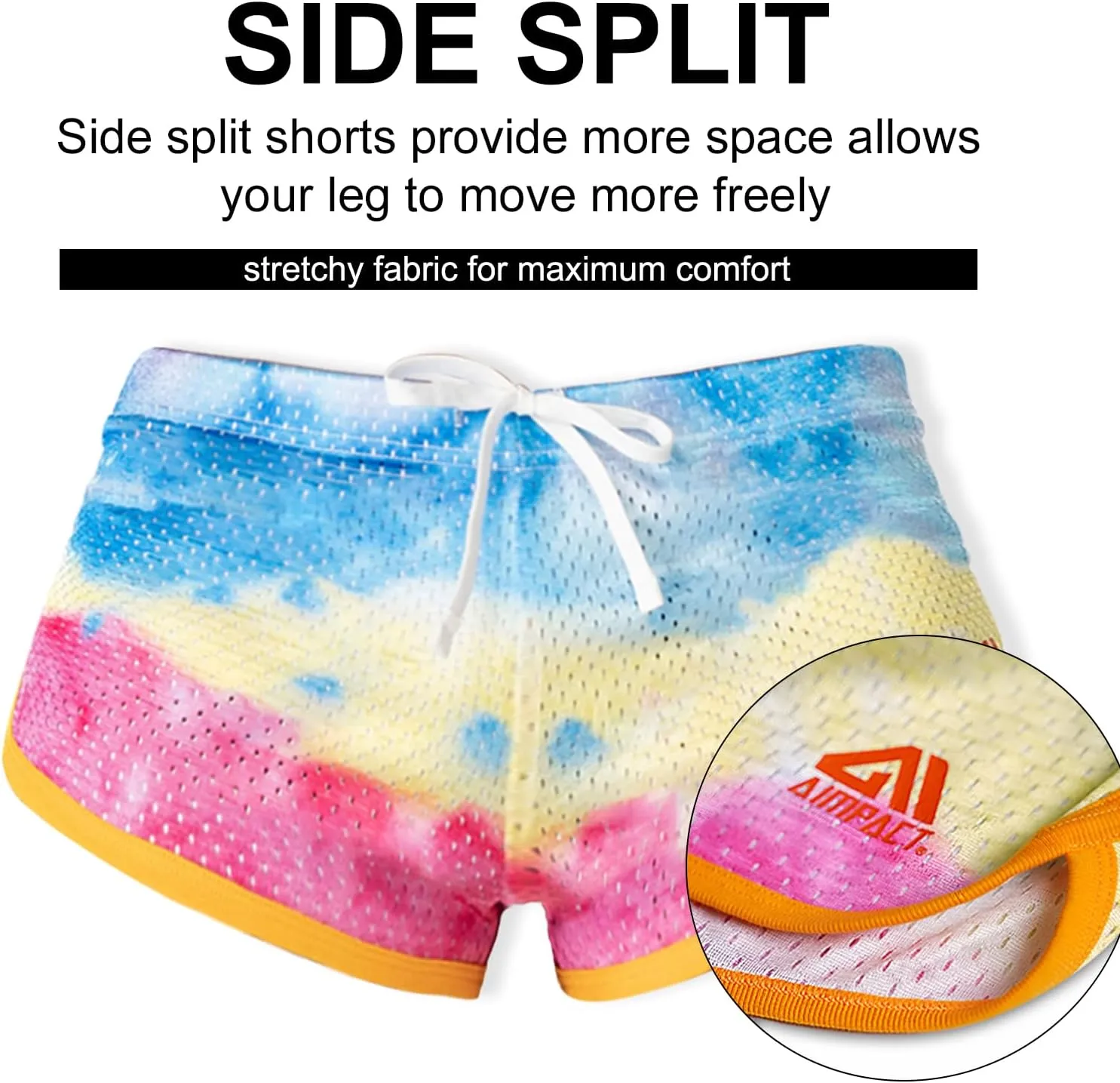AIMPACT Mens Running Shorts Breathing Workout Gym Booty Short Shorts Sexy