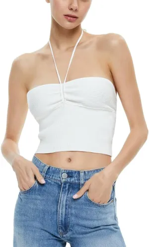 alice   olivia Linnie Ruched Halter Top