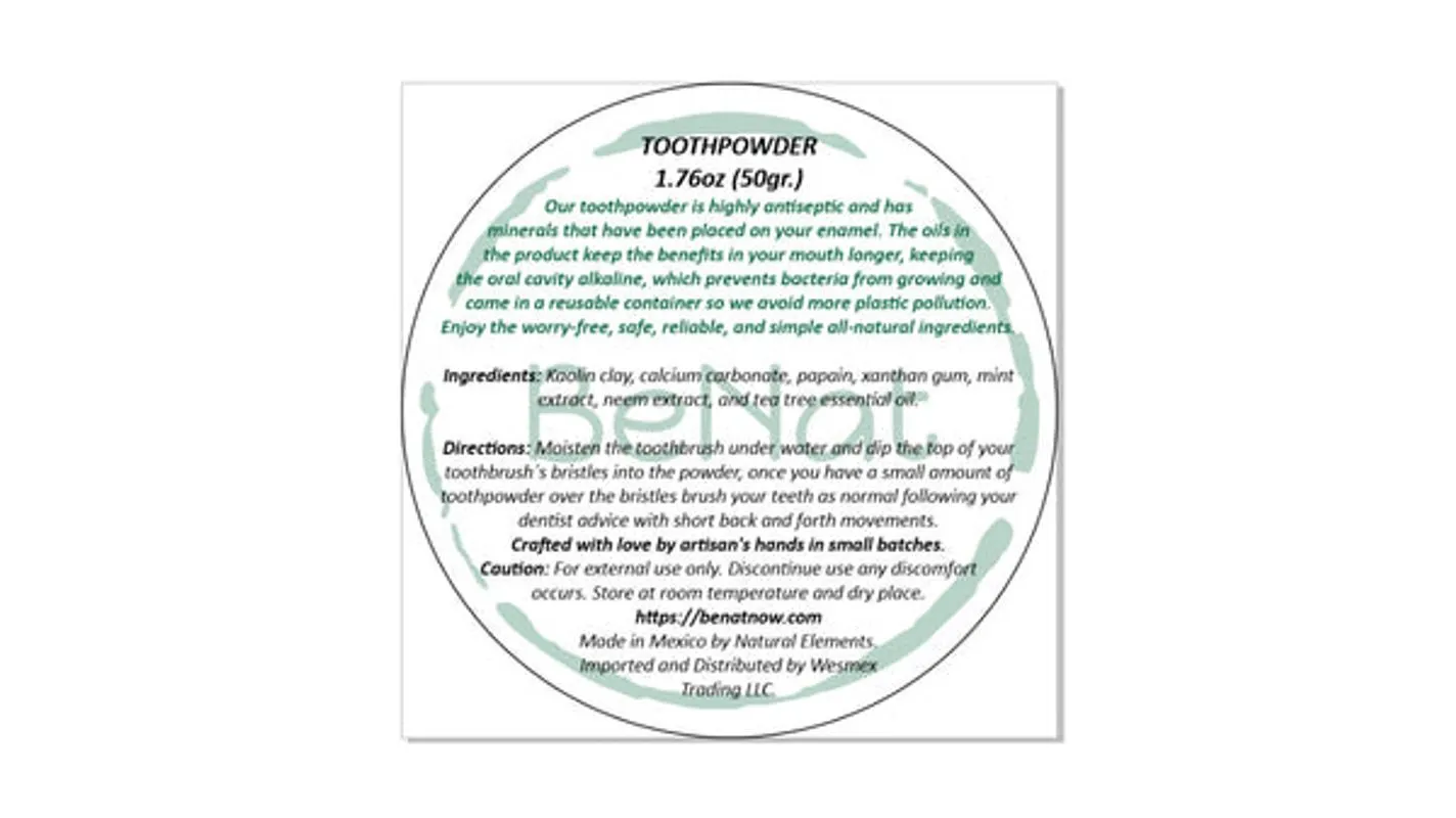 All-Natural Tooth Powder