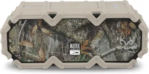 Altec Lansing x Realtree® IMW580 Portable Rugged Bluetooth Speaker Qi Wireless Charging, 20 Hours of Battery, Heavy Duty, Waterproof, LED Lights, 100FT Wireless Range and Voice Assistant