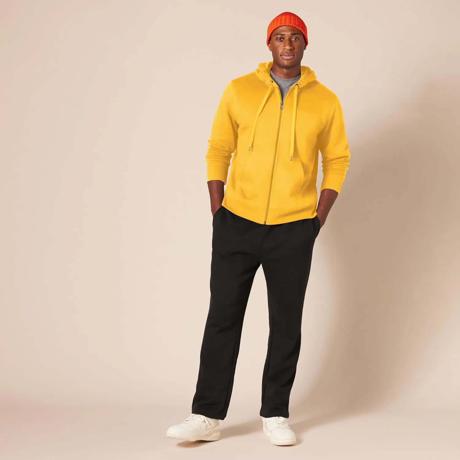 Amazon Essentials Men's Full-Zip Fleece Hoodie (Available in Big & Tall)