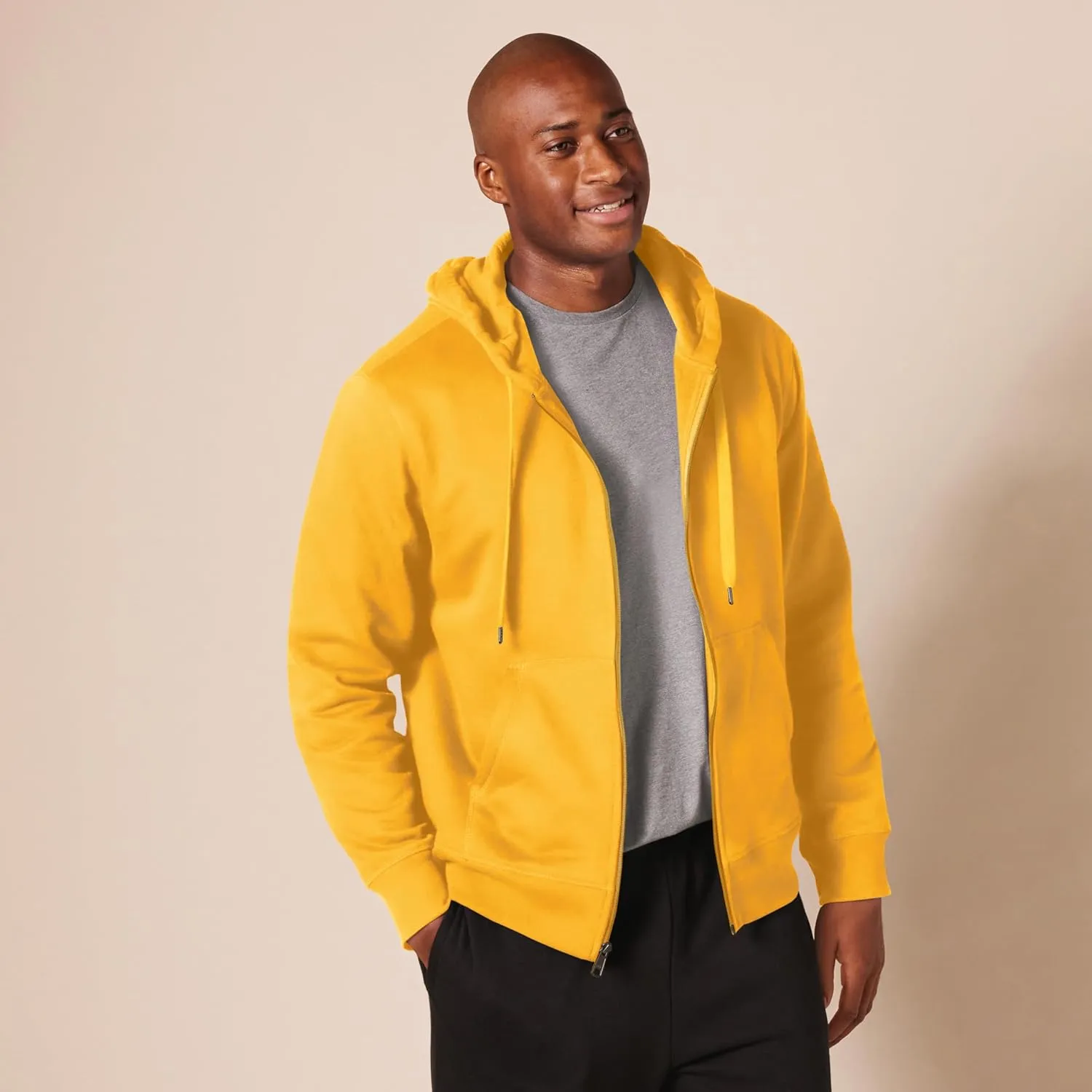 Amazon Essentials Men's Full-Zip Fleece Hoodie (Available in Big & Tall)