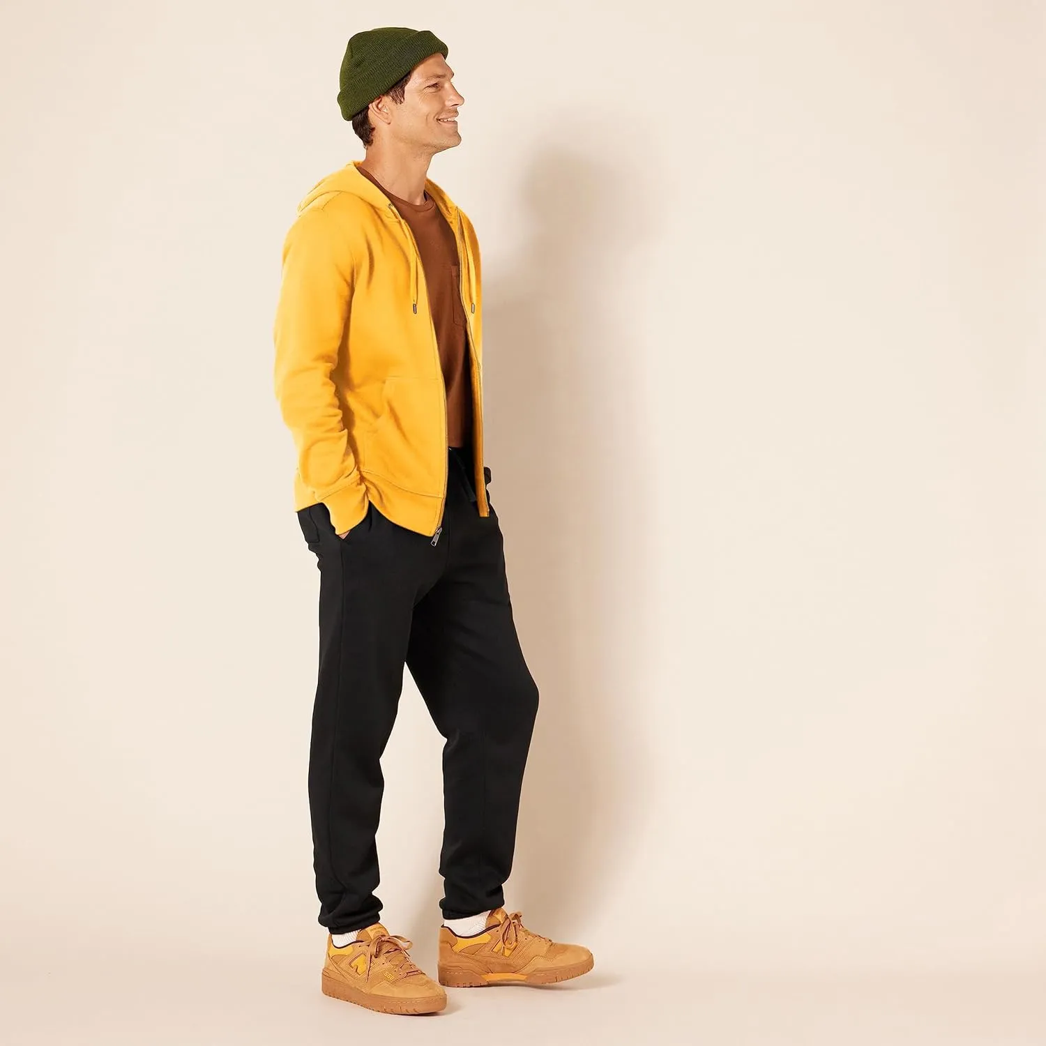 Amazon Essentials Men's Full-Zip Fleece Hoodie (Available in Big & Tall)