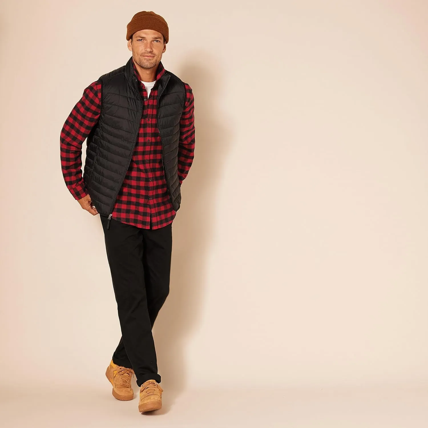 Amazon Essentials Men's Long-Sleeve Flannel Shirt (Available in Big & Tall)