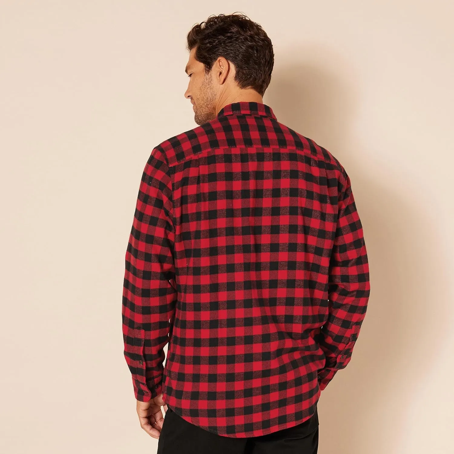 Amazon Essentials Men's Long-Sleeve Flannel Shirt (Available in Big & Tall)