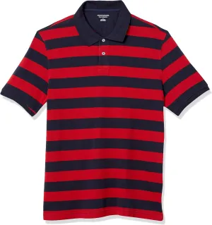 Amazon Essentials Men's Regular-Fit Cotton Pique Polo Shirt (Available in Big & Tall)