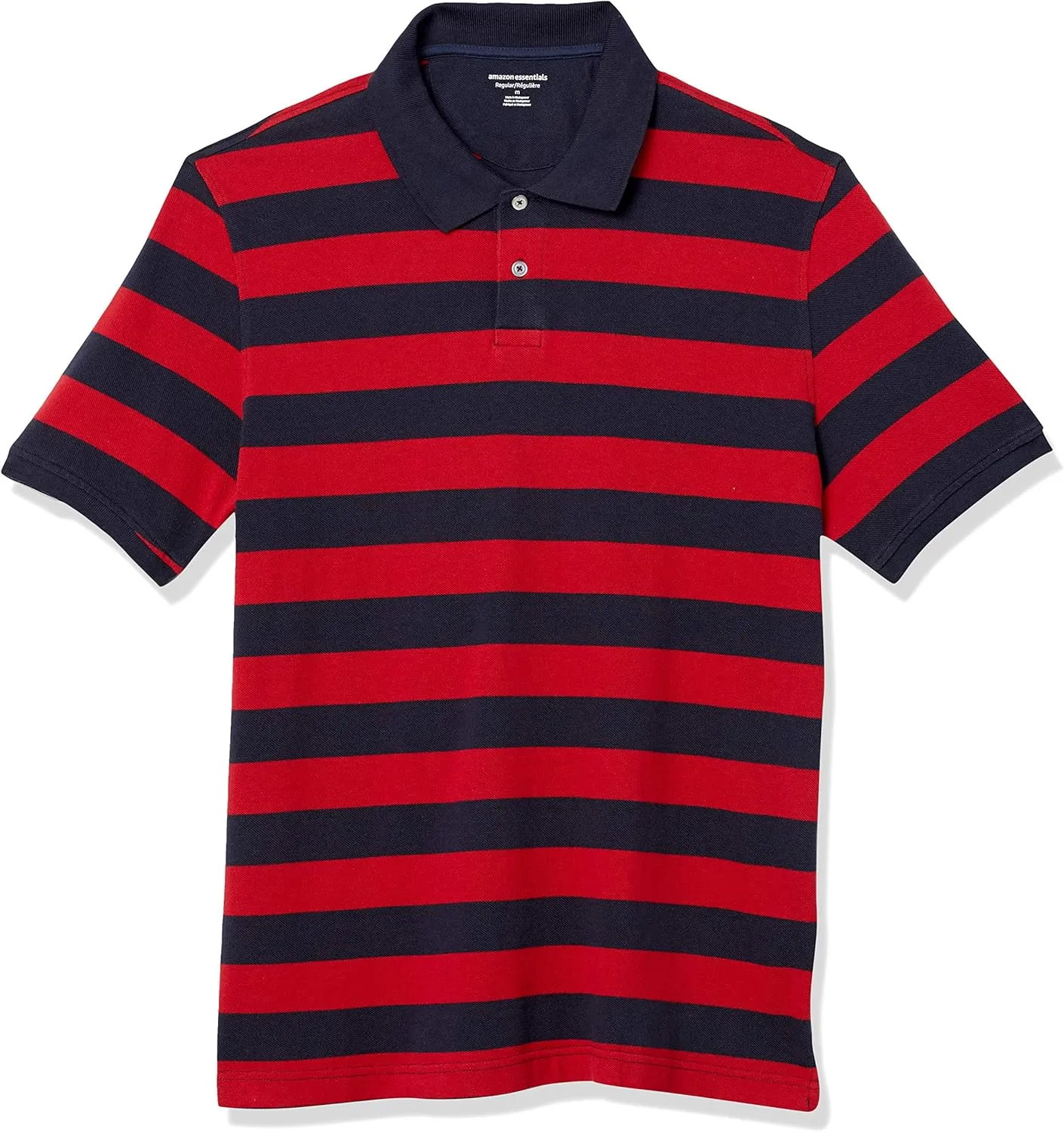 Amazon Essentials Men's Regular-Fit Cotton Pique Polo Shirt (Available in Big & Tall)