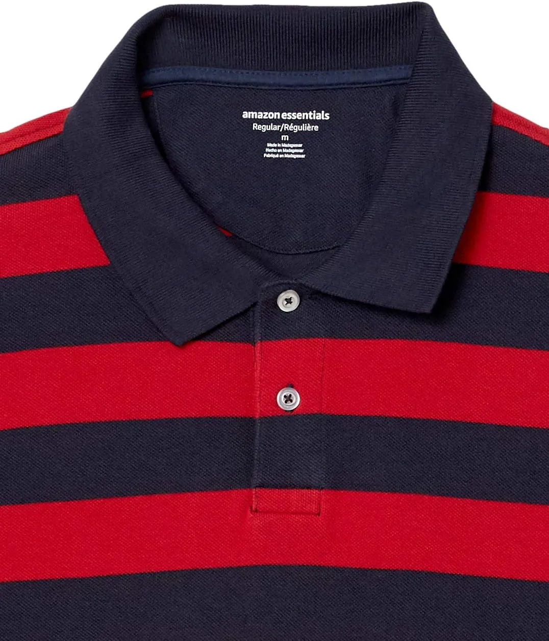 Amazon Essentials Men's Regular-Fit Cotton Pique Polo Shirt (Available in Big & Tall)