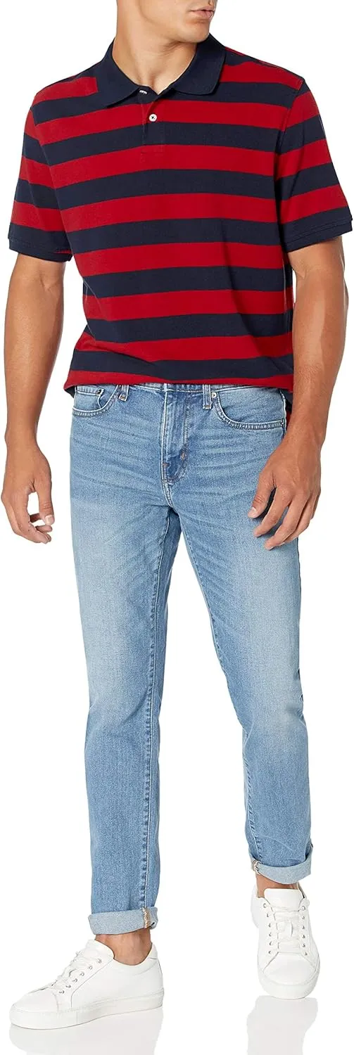 Amazon Essentials Men's Regular-Fit Cotton Pique Polo Shirt (Available in Big & Tall)