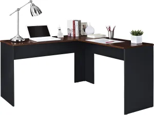 Ameriwood Home The Works L-Desk, Cherry