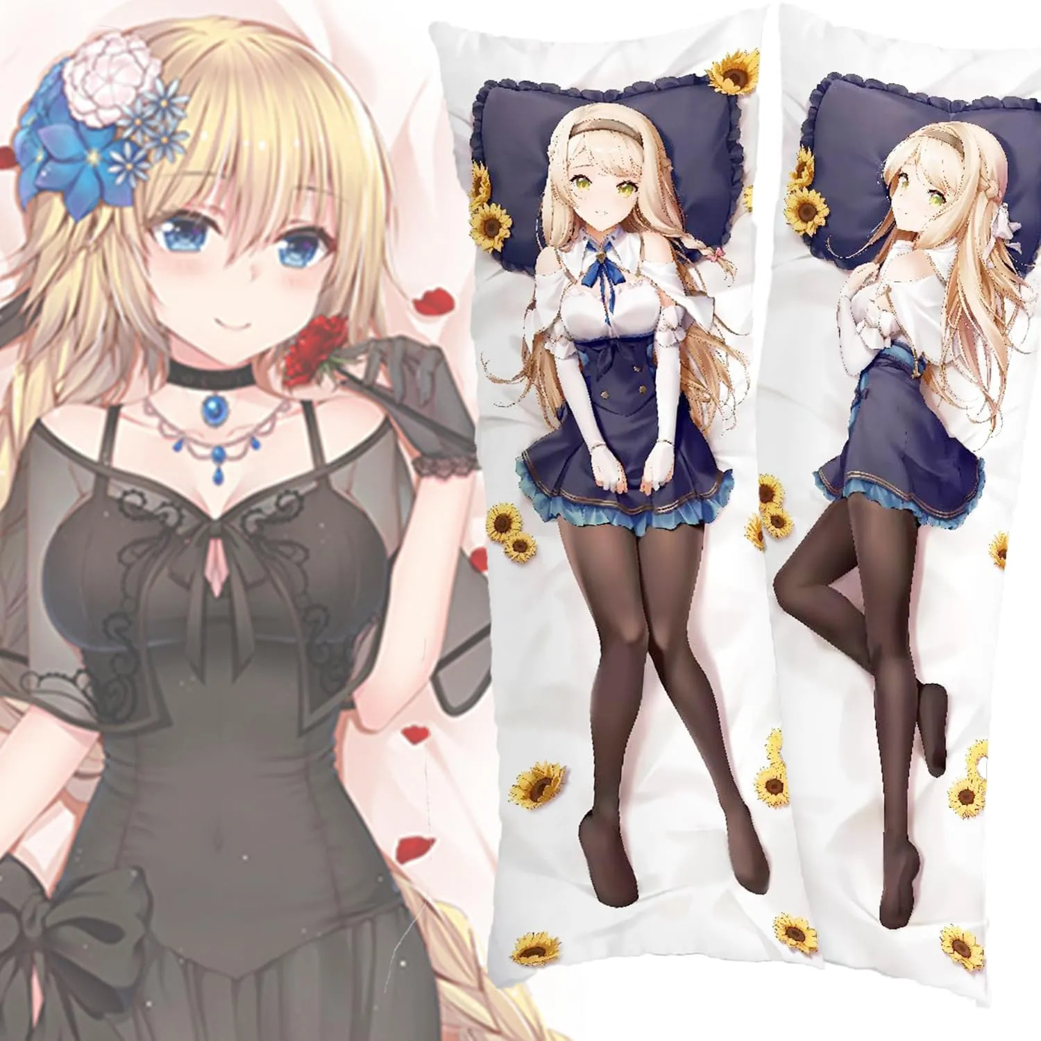 Anime Body Pillow, Body Pillow Anime,Anime Body Pillow Case Cover,Soft Anime Hugging Body Pillowcase Cover Dakimakura Double-Sided Peach Skin Pillow Cover Case(59in X 19.7in).