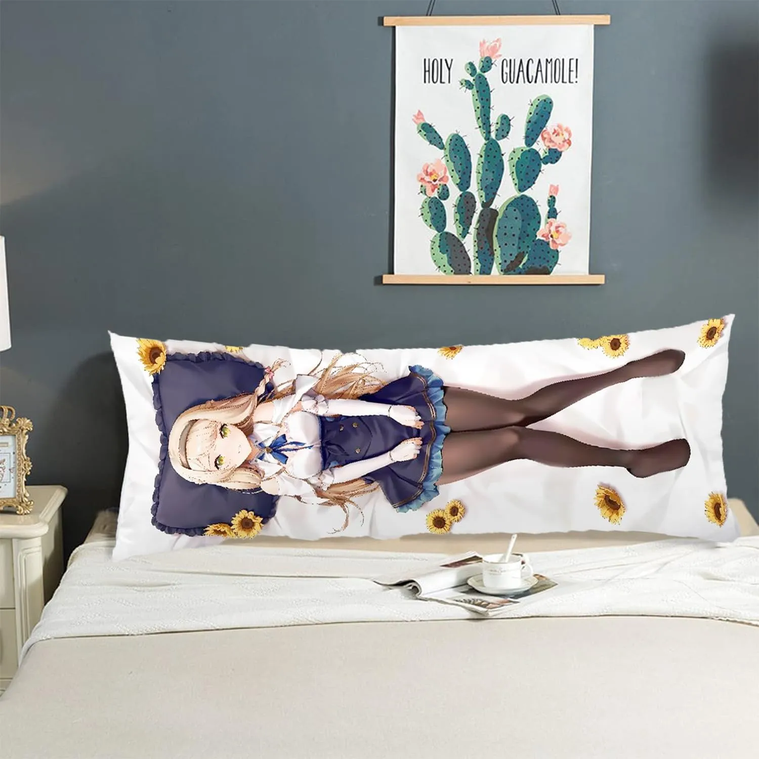Anime Body Pillow, Body Pillow Anime,Anime Body Pillow Case Cover,Soft Anime Hugging Body Pillowcase Cover Dakimakura Double-Sided Peach Skin Pillow Cover Case(59in X 19.7in).