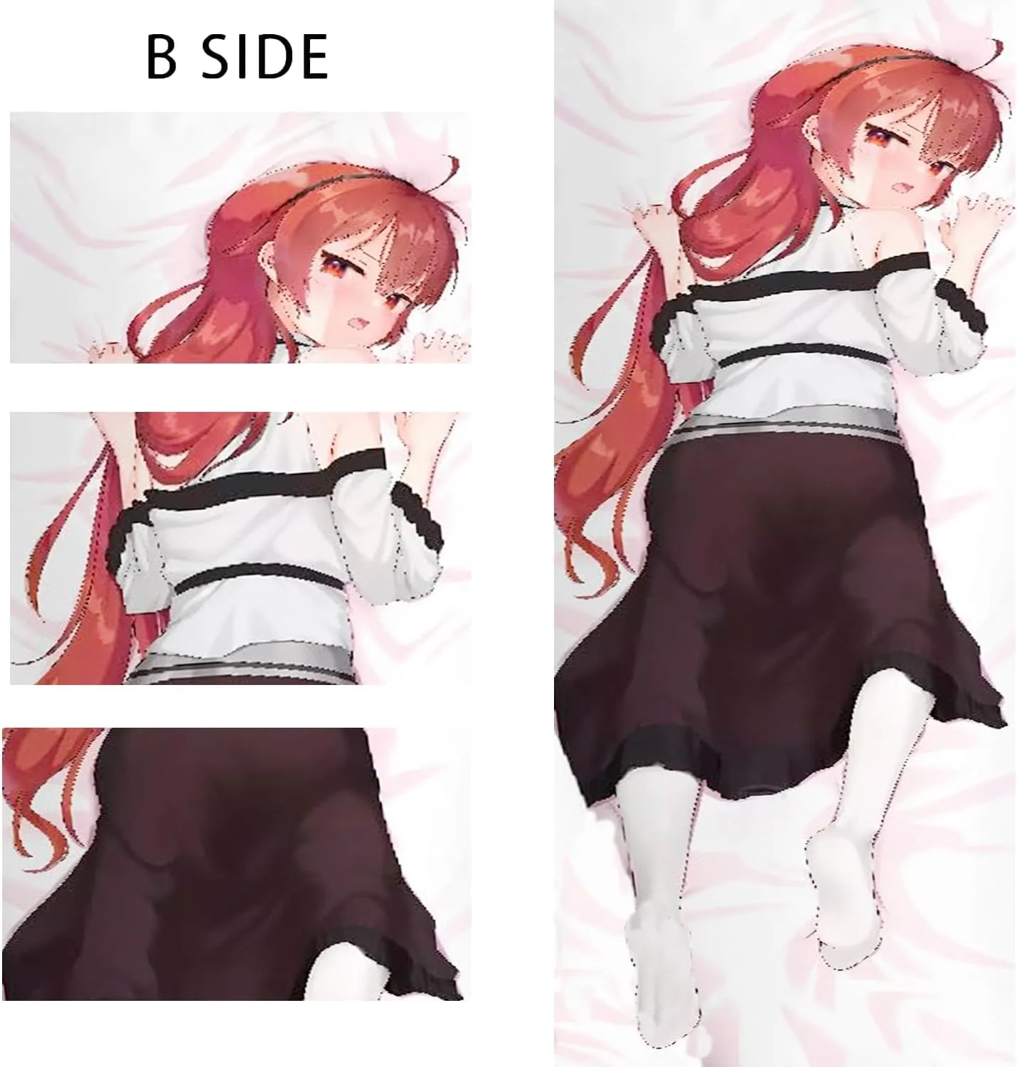 Anime Body Pillow, Body Pillow Anime,Anime Body Pillow Case Cover,Soft Anime Hugging Body Pillowcase Cover Double-Sided Peach Skin Pillow Cover Case(59in X 19.7in).