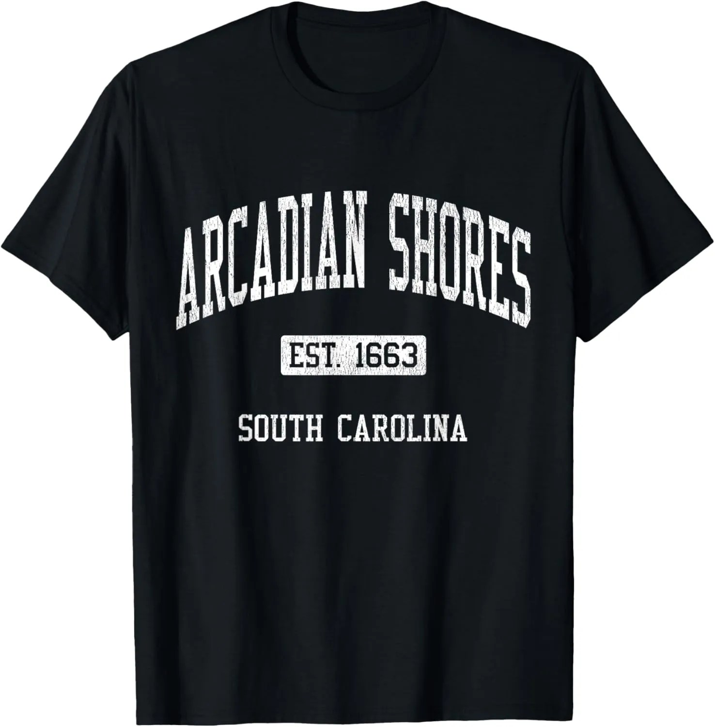 Arcadian Shores South Carolina SC JS04 Vintage Athletic Spor T-Shirt
