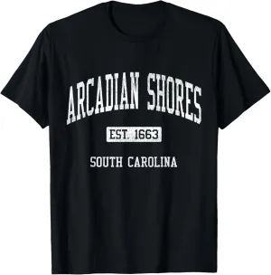 Arcadian Shores South Carolina SC JS04 Vintage Athletic Spor T-Shirt