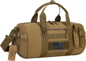 ArcEnCiel Small Tactical Duffle Bag Men Gym Pack Molle Shoulder Bags Shoes Storage Sports Handbag with Patch
