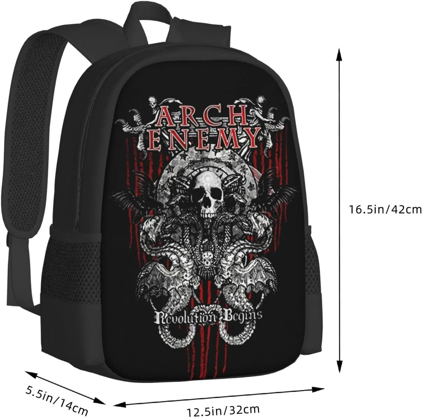 Arch Bridge Enemy School Backpack for Men Women College Bookbag Lightweight Backpack Casual Daypack
