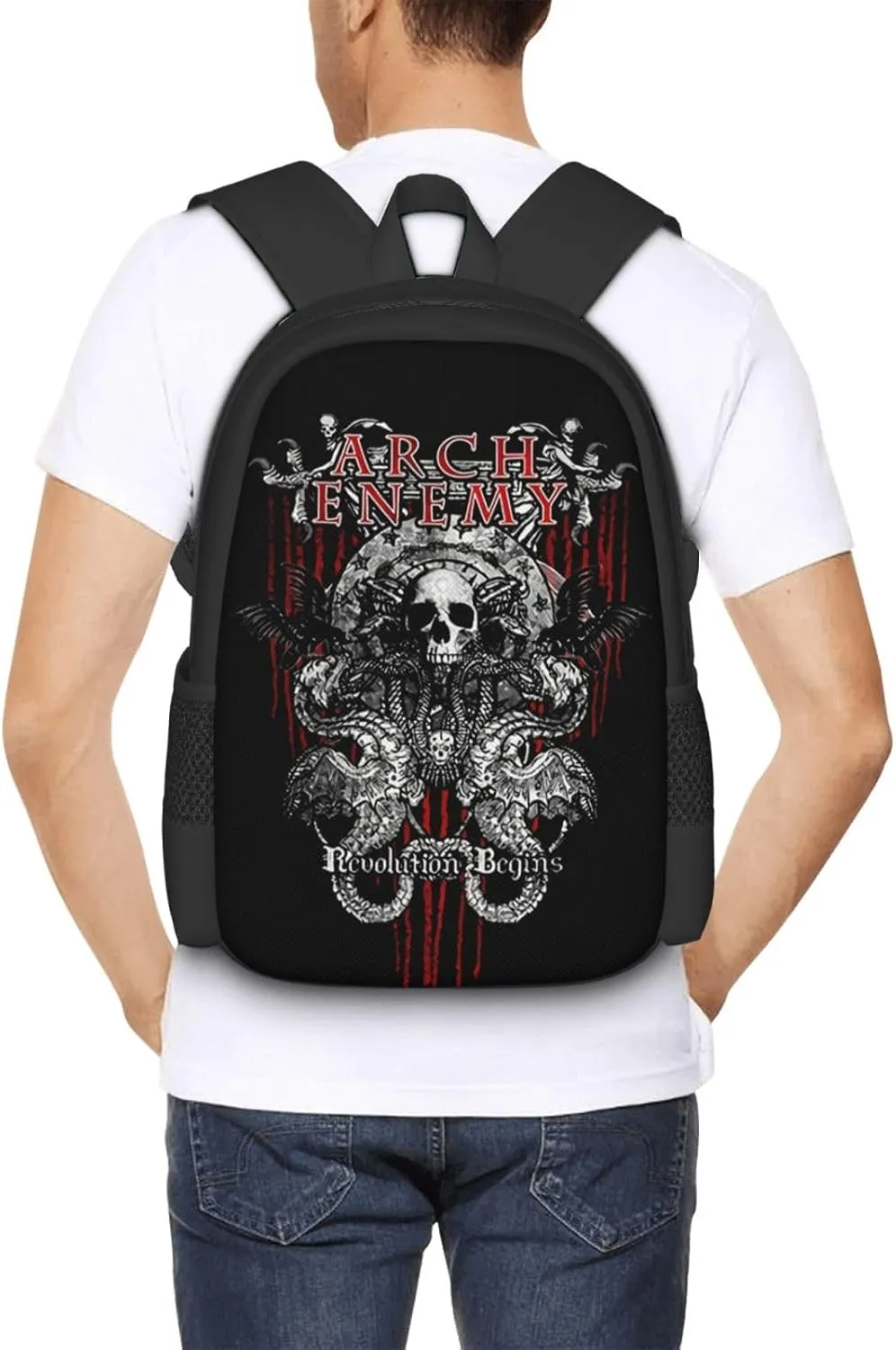 Arch Bridge Enemy School Backpack for Men Women College Bookbag Lightweight Backpack Casual Daypack