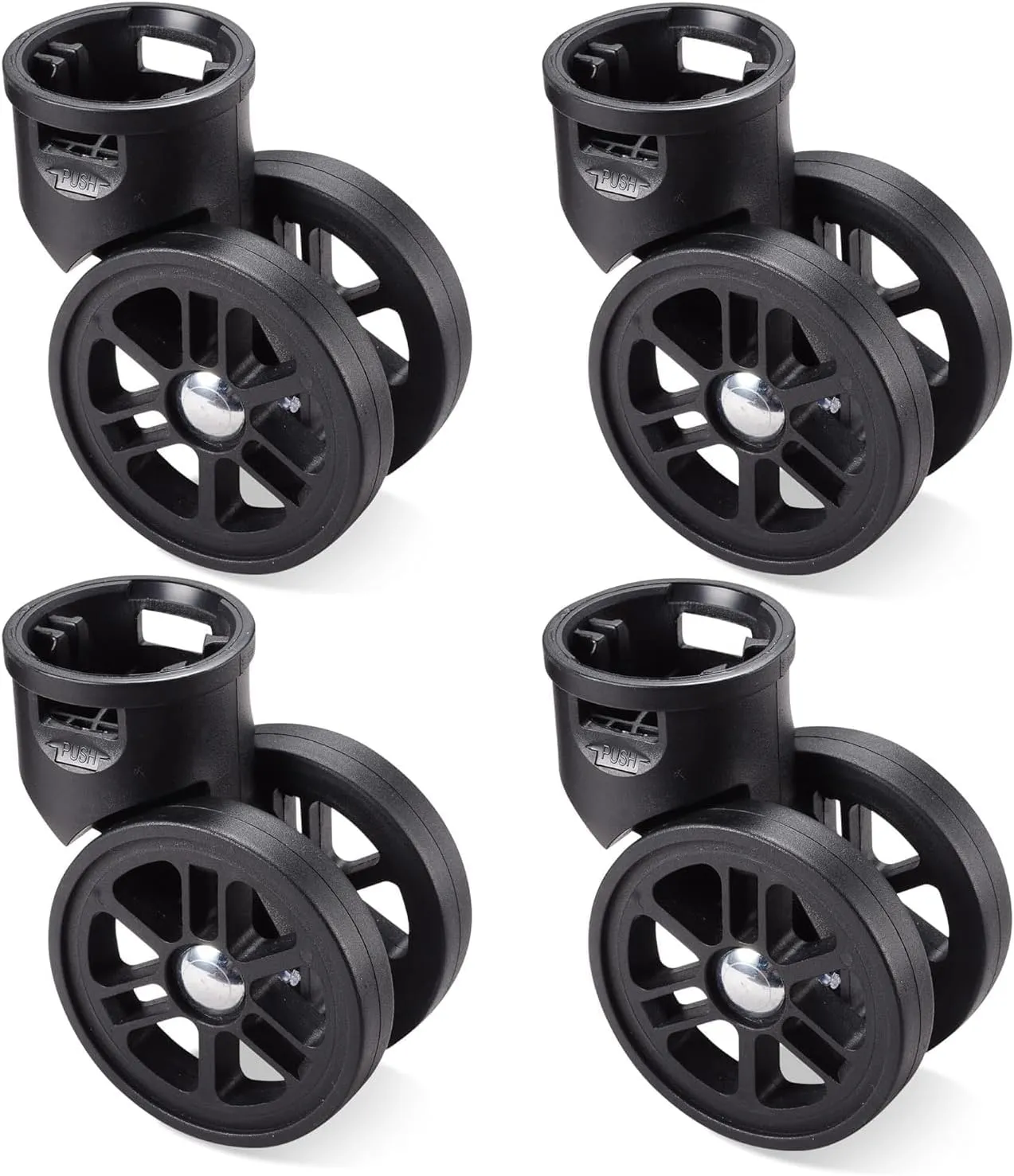 AROUS Wheels are suitable for Rolling Makeup Cases, Cosmetic Train Cases (4 Pcs)