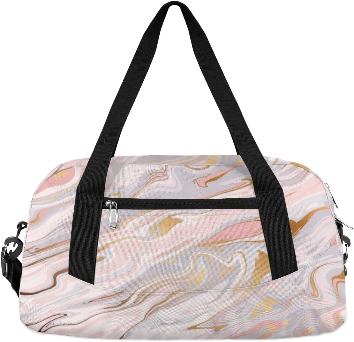 Art Liquid Marble Kids Duffle Bag for Boys Girls Overnight Travel Bag Kids Duffel Bags Ballet Weekender Bag for School Gym Sport Sleepover Carry On Bag