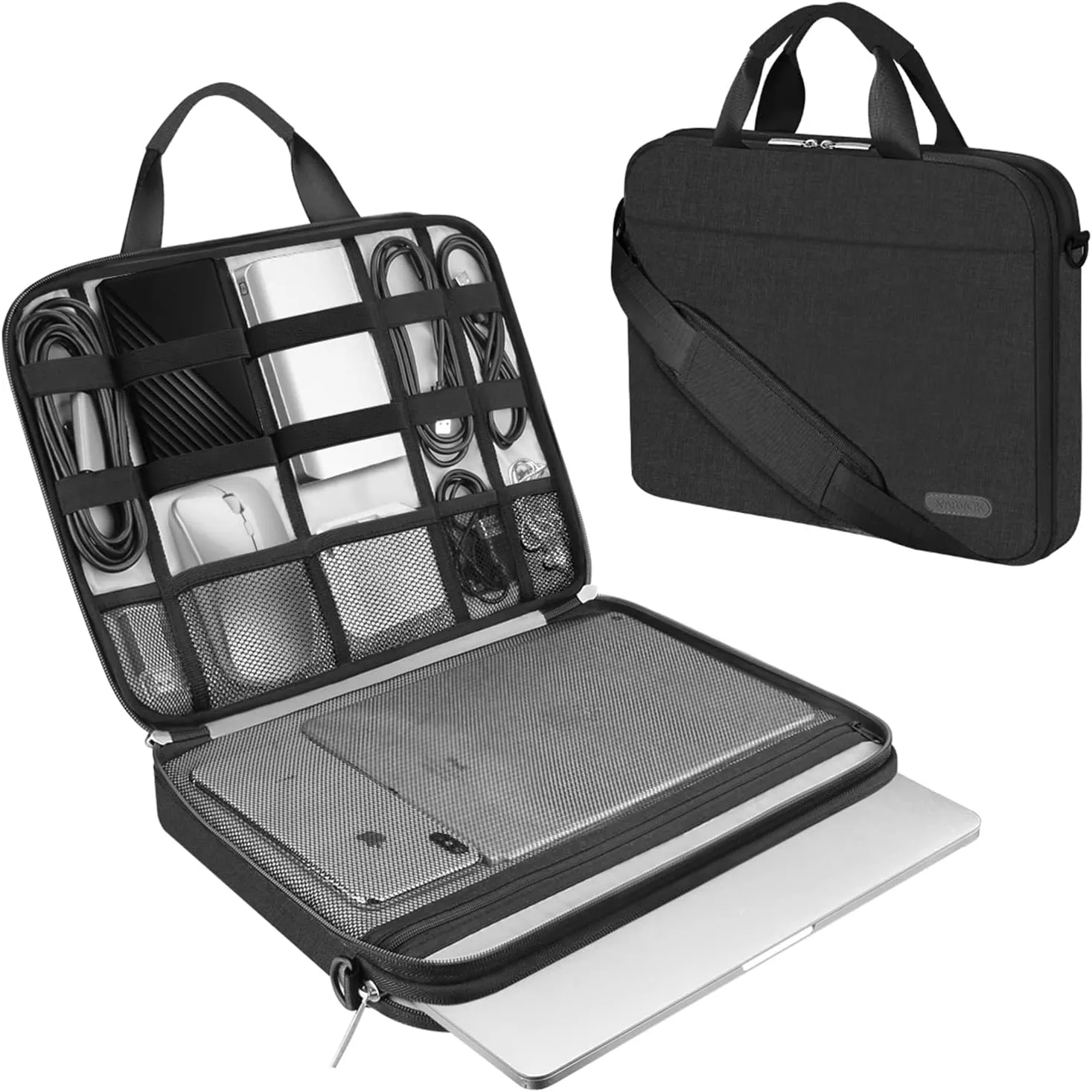 ARVOK 15 15.6 16 Inch Laptop Sleeve Case with Strap, Notebook Computer Briefcase Carrying Bag for HP/Dell/Lenovo/Asus/Acer