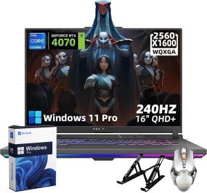 ASUS ROG Strix-G16 Gaming Laptop - 16" 240Hz WQXGA Display, Intel 24-Core i9-14900HX CPU, GeForce RTX 4070, 64 GB DDR5 RAM, 2 TB SSD, Backlit Keyboard, Wi-Fi 6E, Win11 Pro, w/Accessories