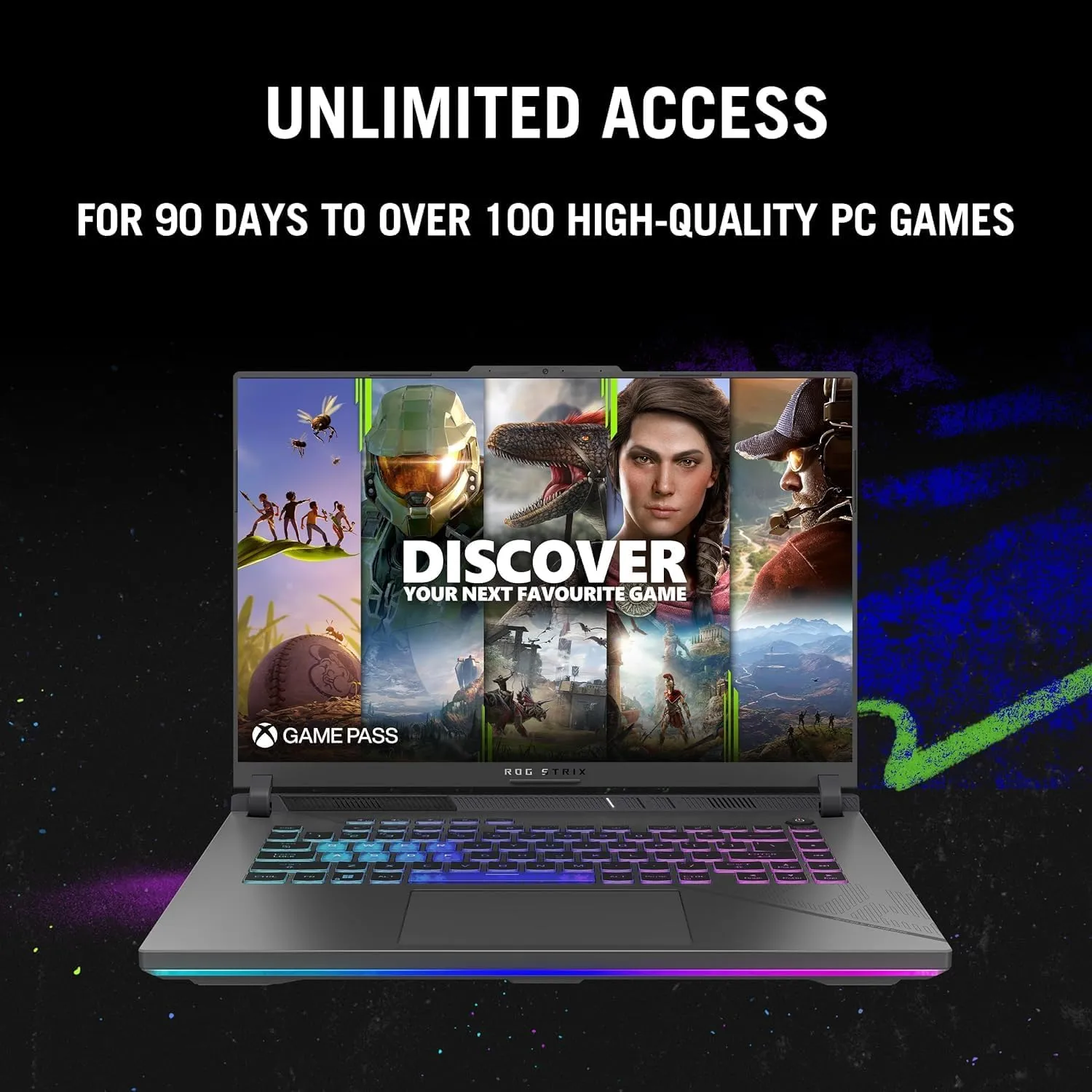 ASUS ROG Strix G16 Gaming Laptop, with Office Lifetime License, 16" WQXGA 240Hz Display, Intel 24-Core i9-14900HX, 64 GB DDR5, 4 TB SSD, GeForce RTX 4060, Wi-Fi 6E, Backlit KB, Windows 11 Pro