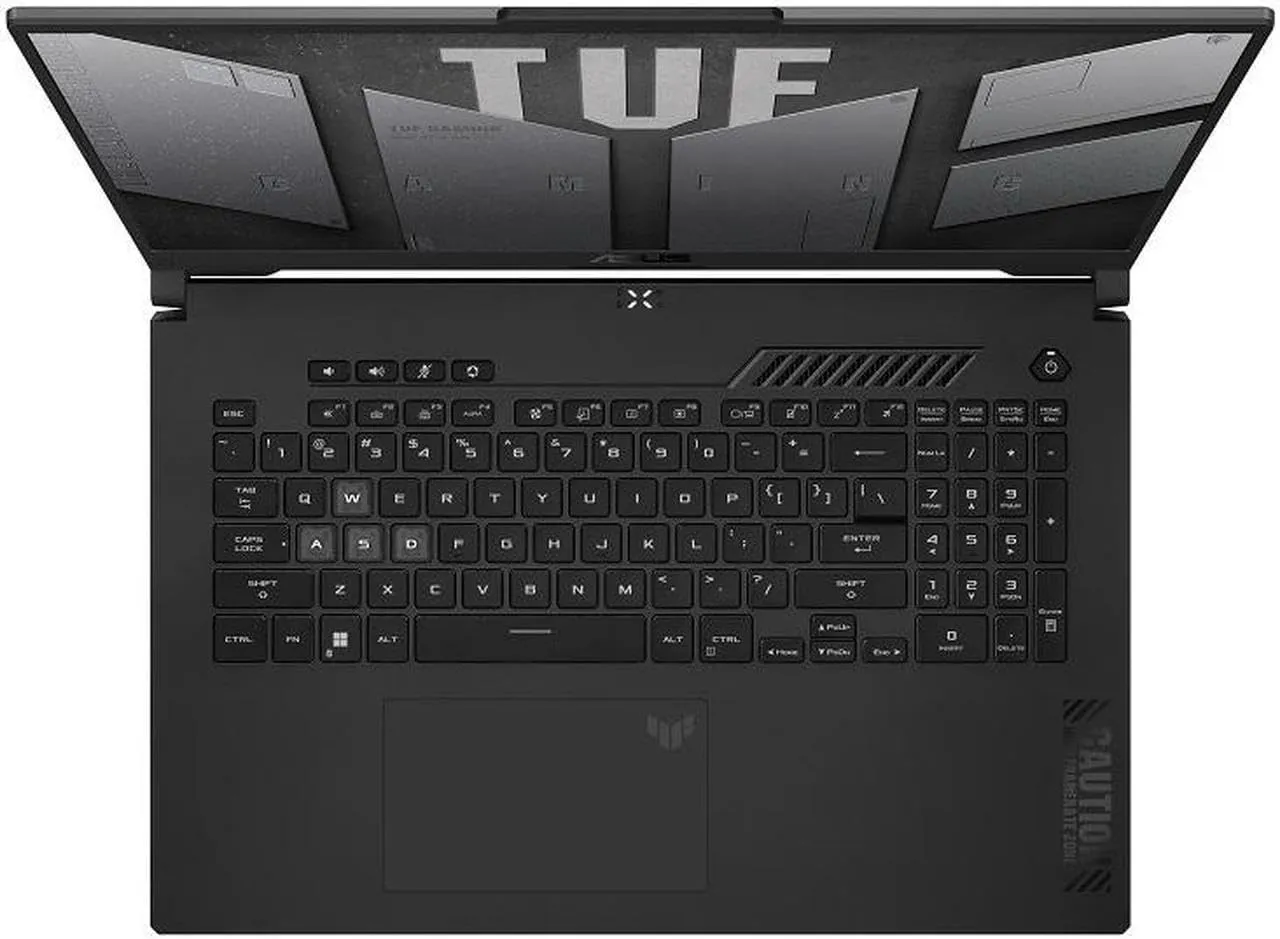 ASUS TUF F17 Gaming Laptop - 17.3" 240Hz 2K WQHD Display, Intel i7-13620H(up to 4.9 GHz), NVIDIA GeForce RTX 4070, RGB Backlit KB, Wi-Fi 6, 64GB DDR5, 1TB SSD, Windows 11 Pro, MS Office Pro