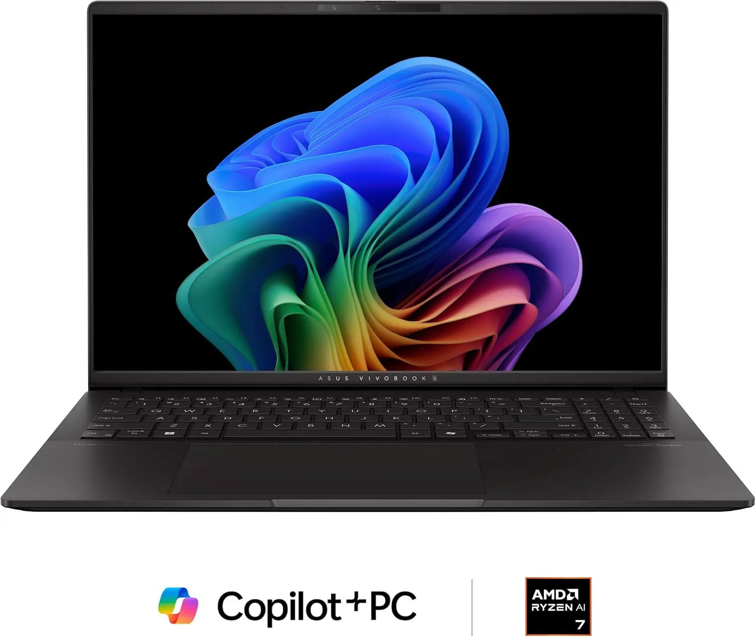 ASUS Vivobook S16 Laptop, Copilot  PC, AMD Ryzen AI 7 350 with XDNA NPU, 24GB Memory, 1TB SSD, Neutral Black, M5606KA-PS77