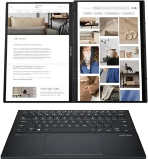 ASUS ZenBook Duo 14 UX8406 Laptop (2024) Touch | 14" 2880x1800 QHD  | Core Ultra 9-185H - 4TB SSD Hard Drive - 32GB RAM | 16 cores @ 5.1 GHz Win 11 Pro Silver