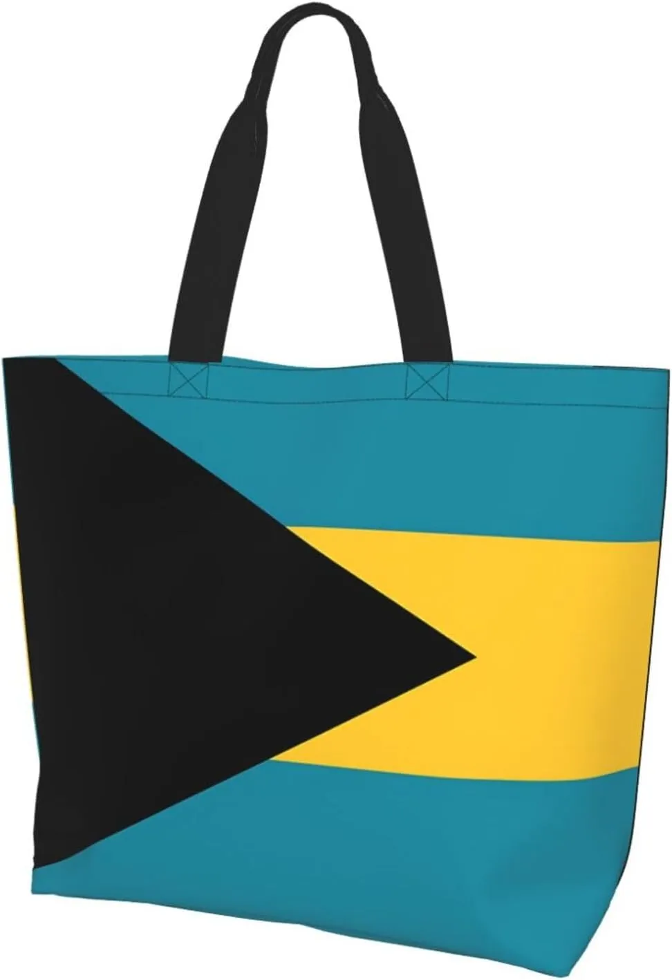 ASYG Cute Flag Tote Bag for Women and Men Reusable Shoulder Bags for Gym, Shopping, Beach,Travel