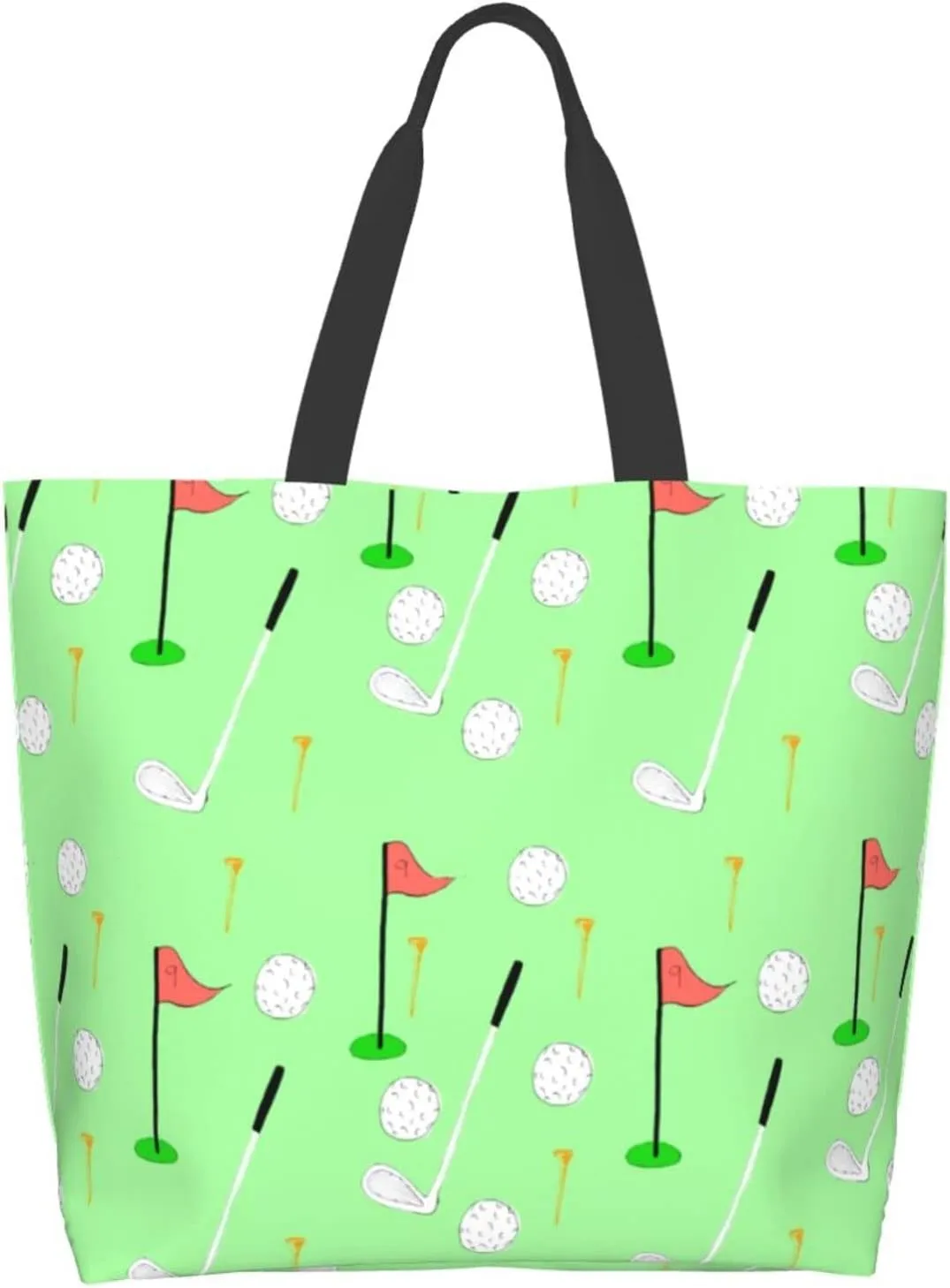 ASYG Cute Golf Print Sling Tote Bag For Women & Men