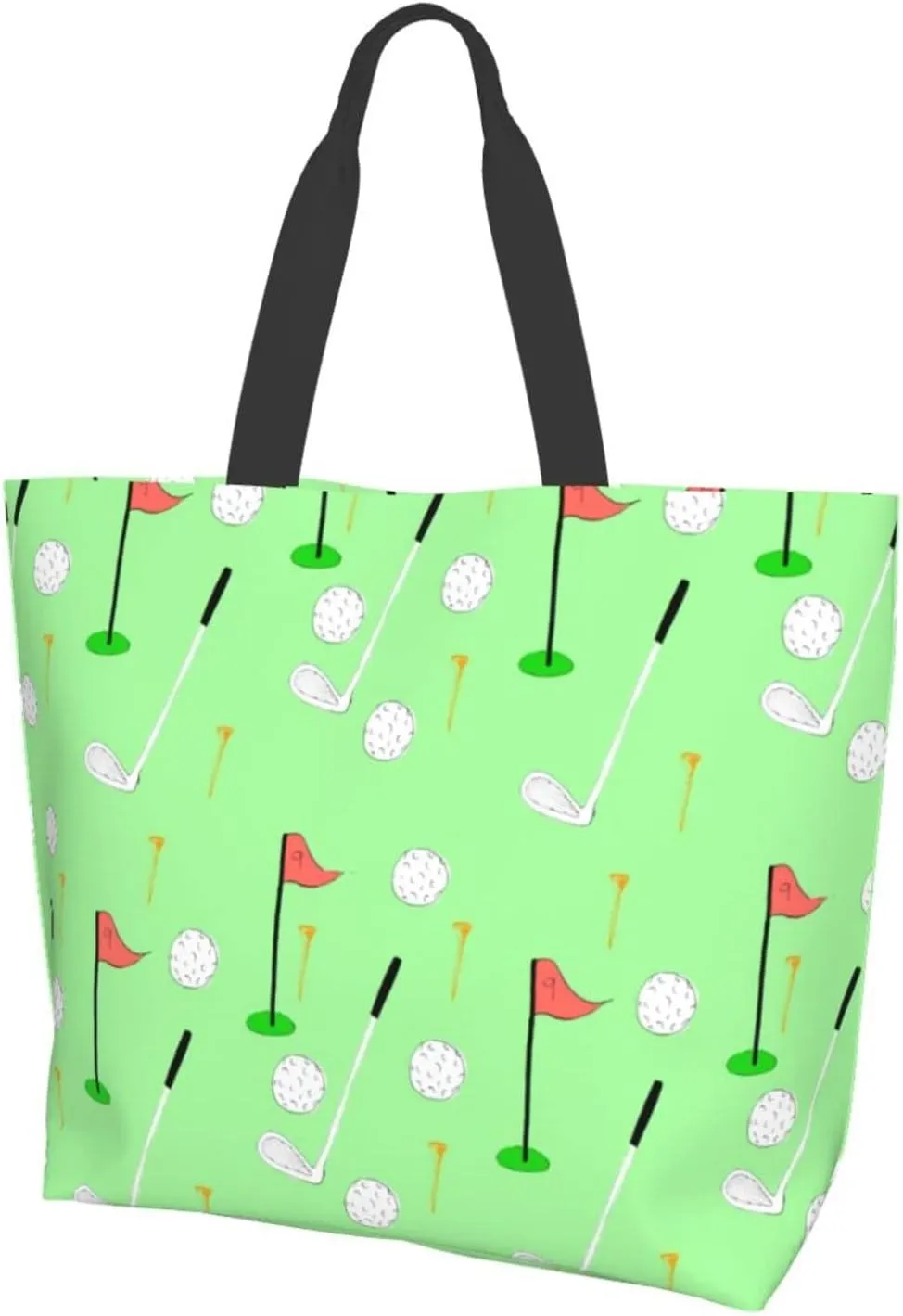 ASYG Cute Golf Print Sling Tote Bag For Women & Men