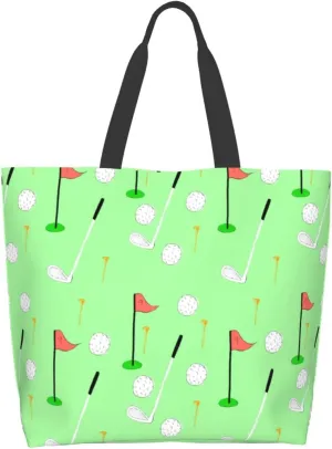 ASYG Cute Golf Print Sling Tote Bag For Women & Men