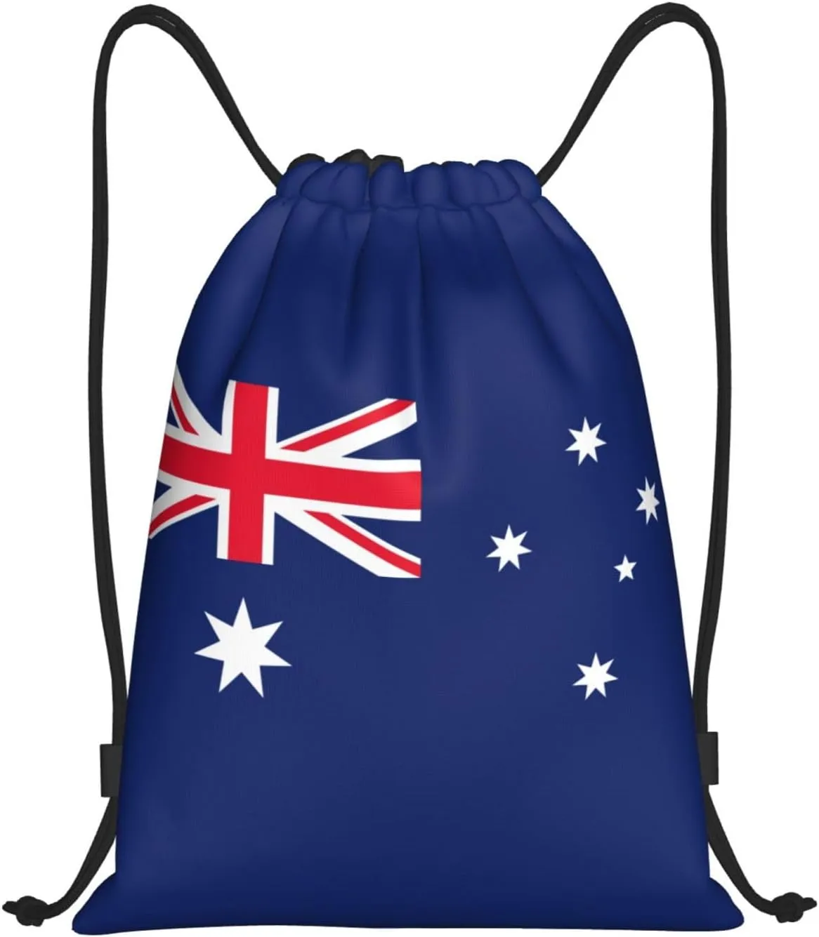Australia Drawstring Backpack Yoga Beach Sackpack Lightweight Gym Sports String Australian Bag Outdoor Decor S