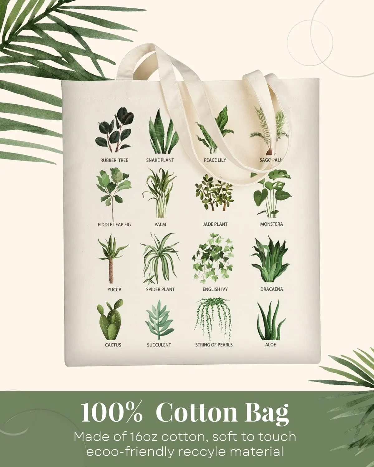 AUSVKAI Canvas Tote Bag Aesthetic for Women, Cute Reusable Cloth Cotton Bags for Shopping Beach Grocery