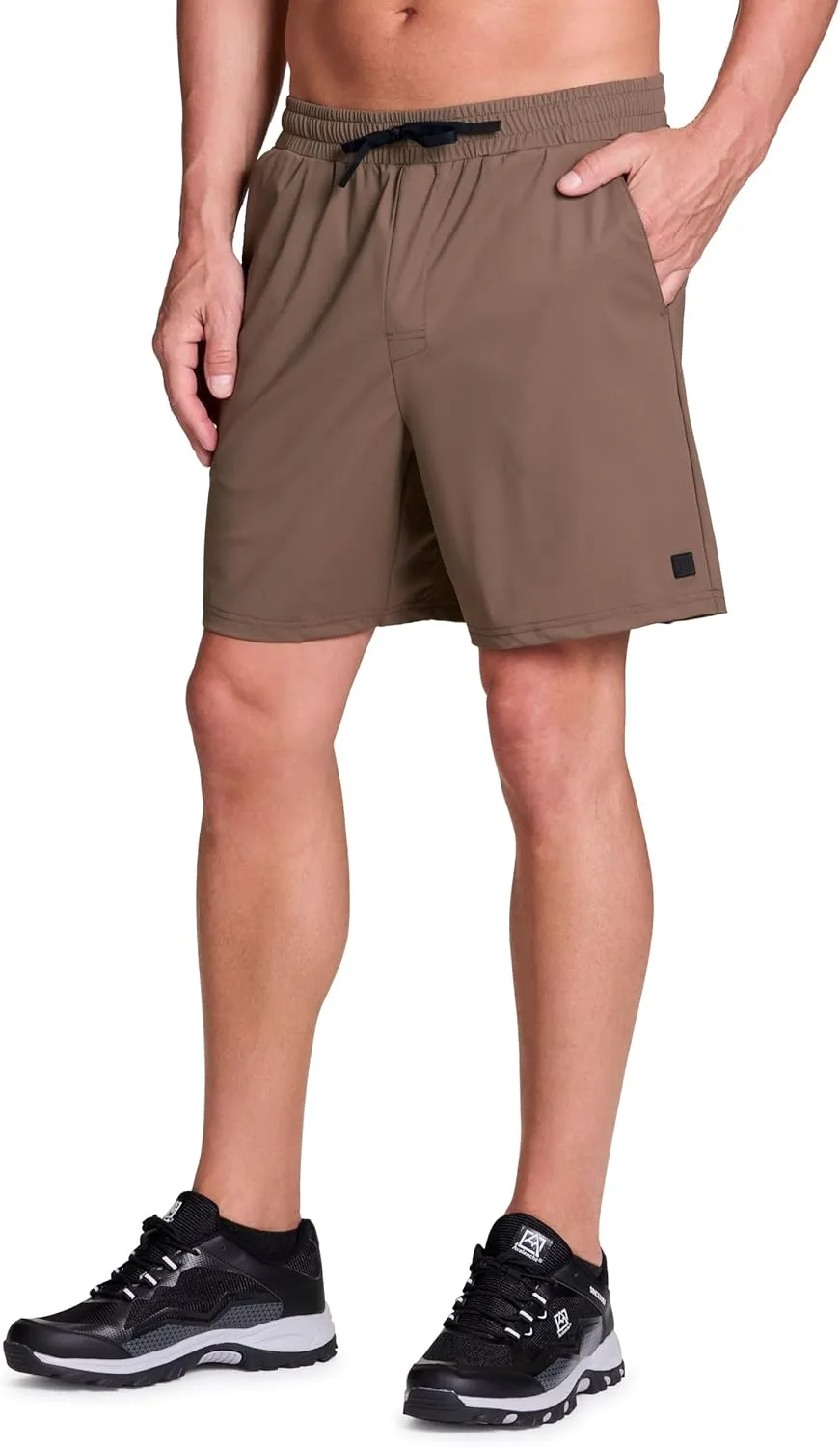 Avalanche Gym Shorts for Men, Breathable Stretch Jersey Quick Drying Workout Hiking Shorts with Pockets