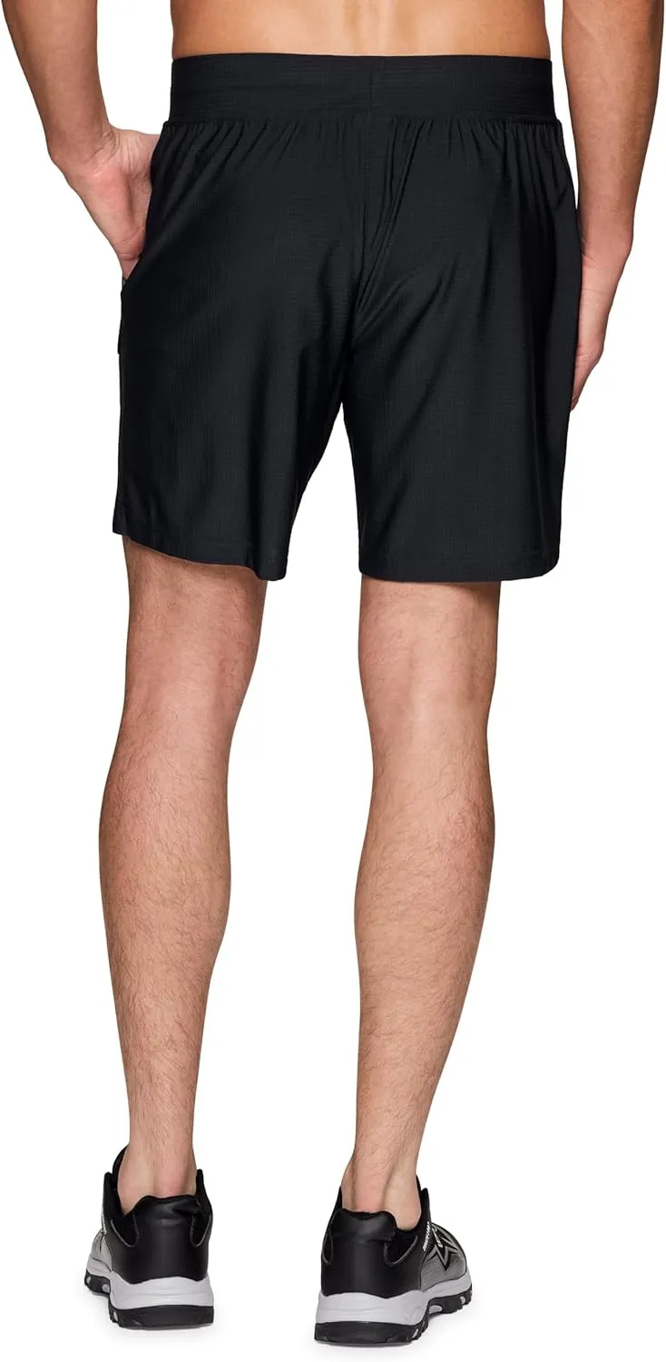 Avalanche Gym Shorts for Men, Breathable Stretch Jersey Quick Drying Workout Hiking Shorts with Pockets