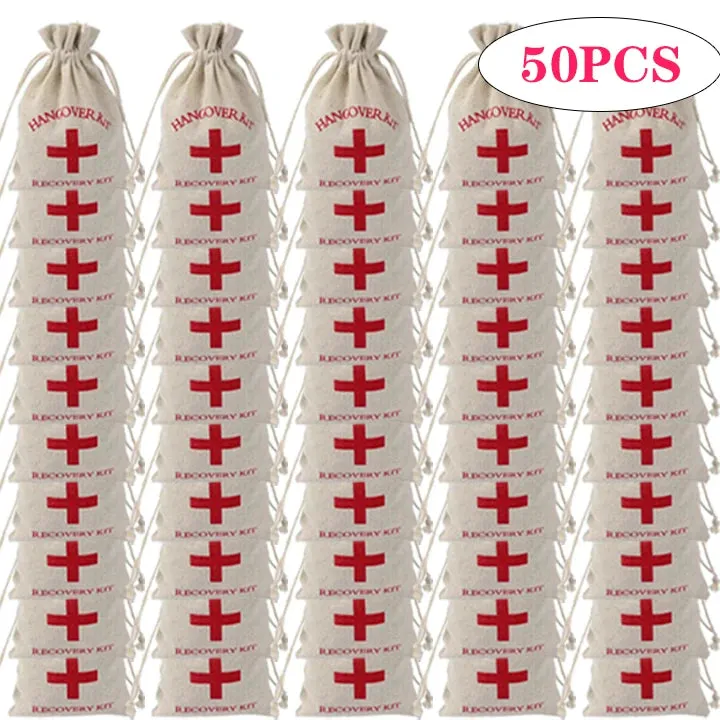 Bachelorette Party Hangover Kit Bags - 100 Pcs