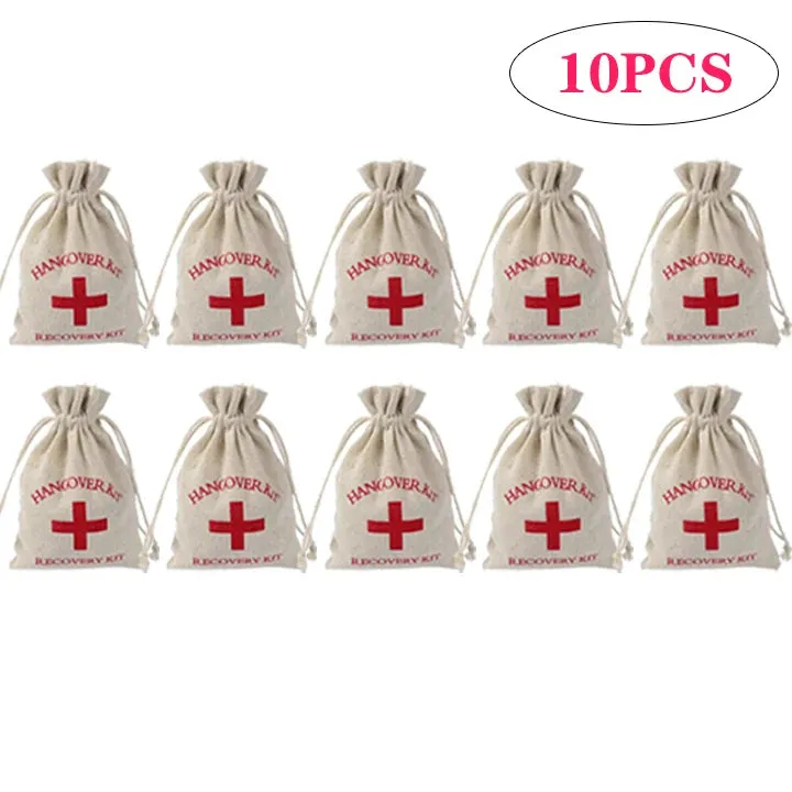 Bachelorette Party Hangover Kit Bags - 100 Pcs