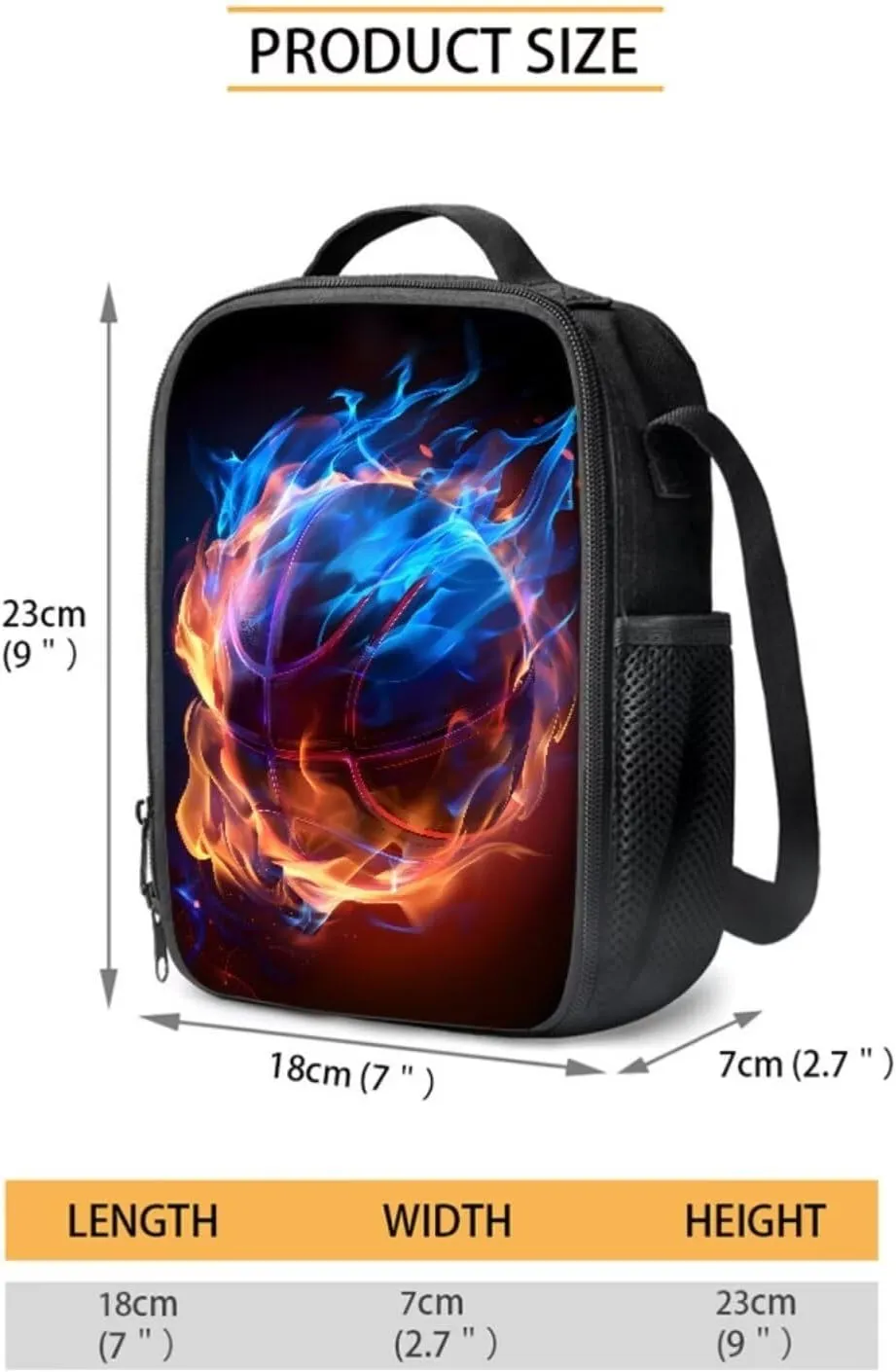 Backpack With Lunch Box Bookbags for 6Th Grade Girls School Bag,Basketball 3-in-1 Bookbag Set for Teen Girls Boys Schoolbag Elementary Preschool Bookbag