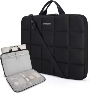 BAGSMART 15-16 inch Laptop Case Sleeve with Strap, Fluffy Padded Laptop Bag with Handle, Macbook Case Sleeve Fitted with Macbook Air/Pro 15.6 inch, Laptop Cover Fitted with Dell, HP, Lenovo