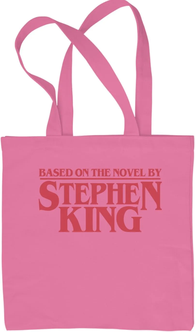 Based On The Novel By Stephen King Reusable Shopping Tote Bag, Durable Cotton Canvas, Eco-Friendly and Spacious