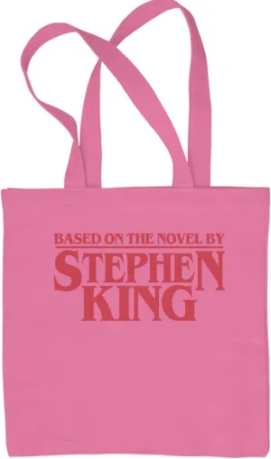 Based On The Novel By Stephen King Reusable Shopping Tote Bag, Durable Cotton Canvas, Eco-Friendly and Spacious