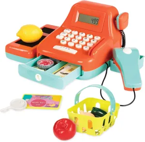 Battat – Pretend Play Register – Calculating Cash Register – Kids Grocery Accessories – Scanner & Sounds – 3 Years   – Cash Register