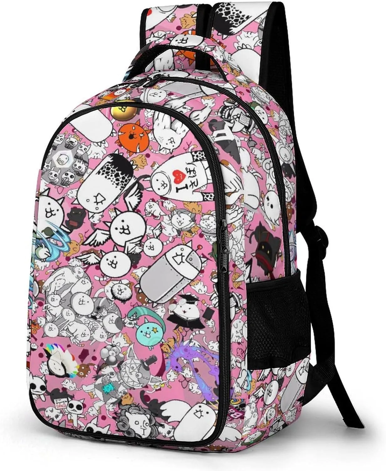 Battle-Cats Lightweight Casual Travel Backpack - Laptop Backpack for Men, Women | Modern Book Bag for College, School And High School Teens One Size