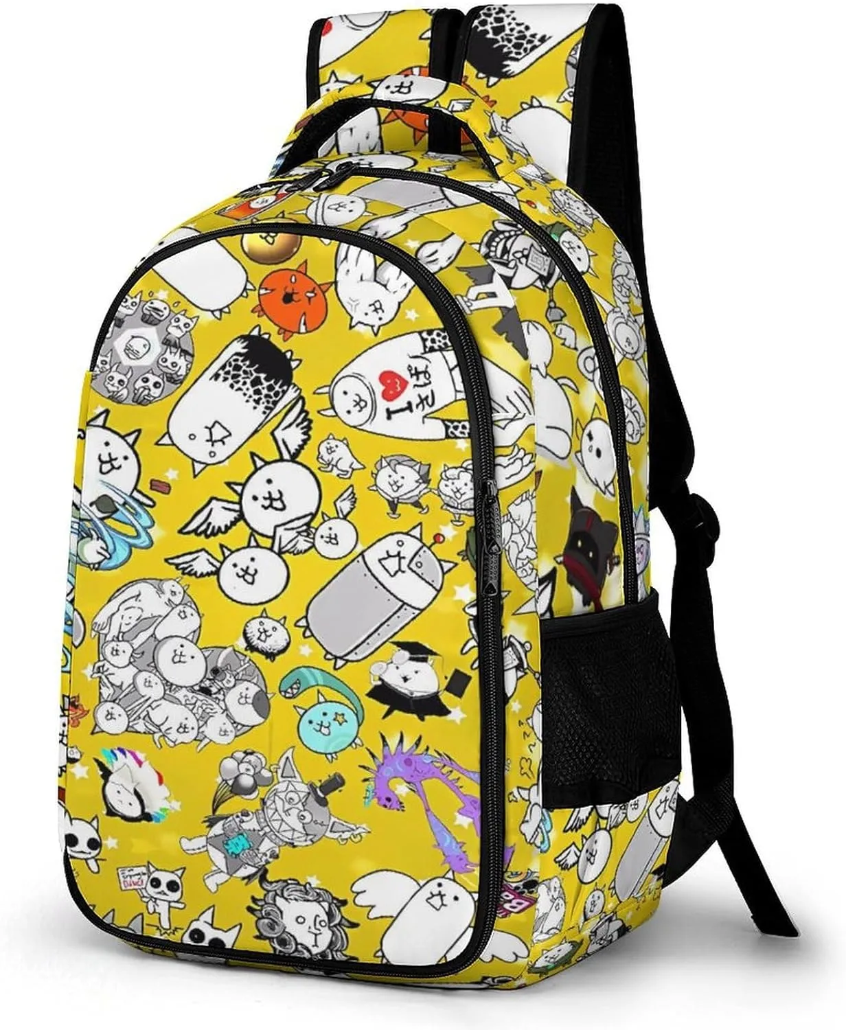 Battle-Cats Lightweight Casual Travel Backpack - Laptop Backpack for Men, Women | Modern Book Bag for College, School And High School Teens One Size