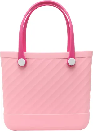 Beach Bag Rubber Tote No-holes Sandproof Waterproof Tote Bag with Zipper Pocket for Pool Boat Sports Getaway bag
